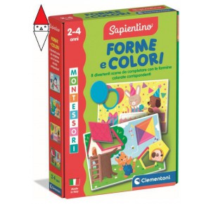 , , , GIOCO EDUCATIVO CLEMENTONI MONTESSORI FORME E COLORI