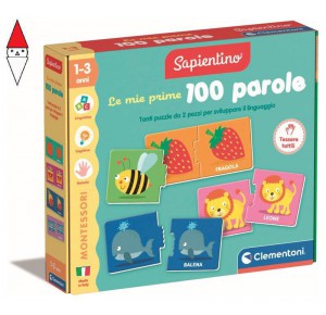 , , , GIOCO EDUCATIVO CLEMENTONI MONTESSORI LE MIE PRIME 100 PAROLE