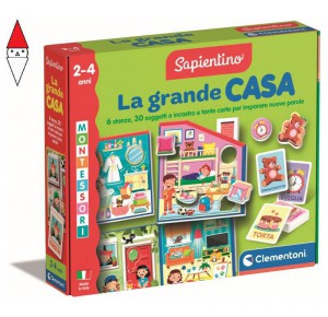 , , , GIOCO EDUCATIVO CLEMENTONI MONTESSORI LA GRANDE CASA