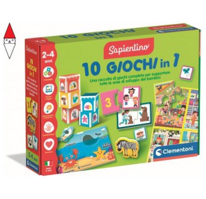 , , , GIOCO EDUCATIVO CLEMENTONI 10 GIOCHI IN 1