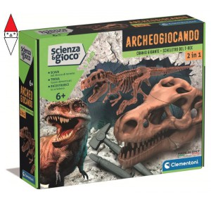 , , , GIOCO EDUCATIVO CLEMENTONI ARCHEOGIOCANDO - DIG KIT T-REX 2IN1