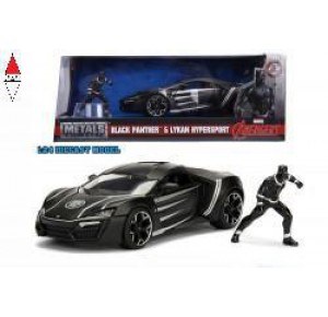 , , , COSMIC 1/24 BLACK PANTHER AND 2017 LYKAN HYPERSPORT