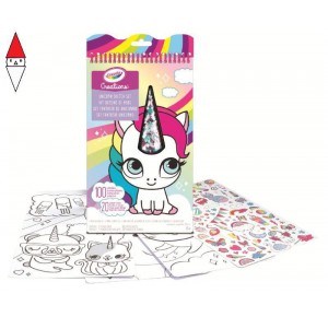 , , , GIOCO EDUCATIVO CRAYOLA CREATIONS ALBUM UNICORN SKETCH SET