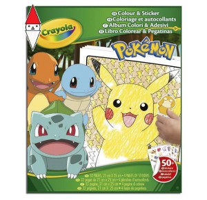 , , , GIOCO EDUCATIVO CRAYOLA ALBUM COL/STICK.POKEMON