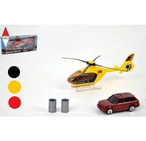 , , , MODELLINO DISTRIBUTORI GIOCATTOLI ELICOTTERO CON AUTO DIECAST B.O.