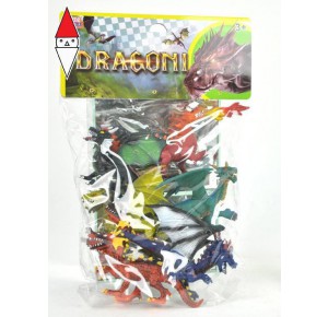 , , , ACTION FIGURE DISTRIBUTORI GIOCATTOLI BUSTA DRAGONI GRANDE 6PZ