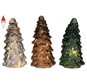 , , , NATALE EDELMAN ALBERO TRASPARENTE CON LED A BATTERIA 3ASS