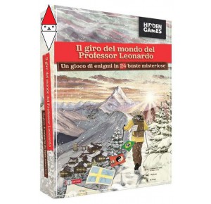 , , , GIOCO DA TAVOLO EDICART STYLE HIDDEN GAMES IL GIRO DEL MONDO DEL PROF LEONARDO