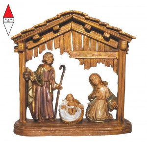 , , , NATALE EUROMARCHI FIGURA CM 11 CAPANNA CON NATIVITA