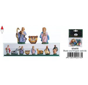 , , , NATALE EUROMARCHI NATIVITA  CM 04 TE SET 8 PEZZI
