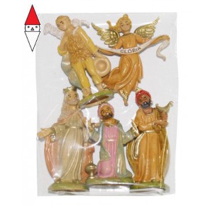 , , , NATALE EUROMARCHI NATIVITA CM 09 TETL SET 5 PEZZI+CASTELLOTTO
