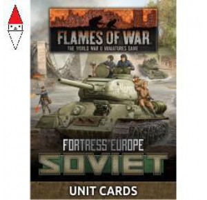 , , , FLAMES OF WAR FLAMES OF WAR - FORTRESS EUROPE: SOVIET UNIT CARDS