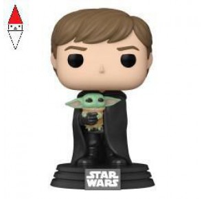 , , , FUNKO LCC POP STAR WARS 482 - THE MANDALORIAN LUKE SKYWALKER WITH GROGU
