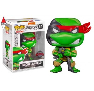 , , , ACTION FIGURE FUNKO LCC FUNKO POP COMICS TMNT MICHELANGELO W/(B AND W)CHASE