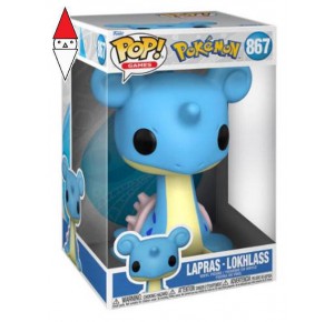 , , , ACTION FIGURE FUNKO LCC POKEMON - LAPRAS(EMEA) (POP VINYL JUMBO 10) (POKEMON)