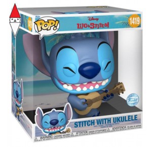 , , , ACTION FIGURE FUNKO LCC POP JUMBO STITCH UKULELE - LILO E STITCH