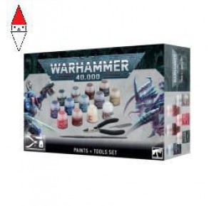 , , , GAMES WORKSHOP WARHAMMER 40.000 - PAINTS AND TOOLS SET
