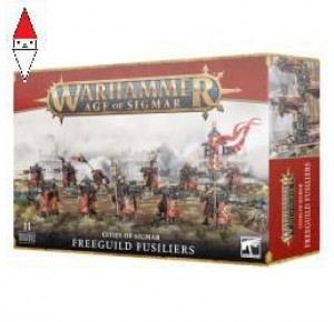 , , , GAMES WORKSHOP WARHAMMER AGE OF SIGMAR - CITIES OF SIGMAR FREEGUILD FUSILIERS