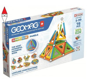 , , , COSTRUZIONE GEOMAG GEOMAG SUPERCOLOR PANELS RECYCLED 78 PCS