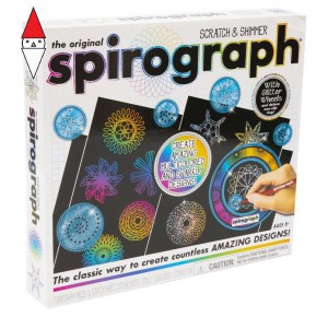 , , , GIOCO EDUCATIVO GIOCHI-PREZIOSI SPIROGRAPH SCRATCH AND SHIMMER