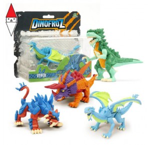 , , , ACTION FIGURE GIOCHI-PREZIOSI DINOFROZ  BLISTER PERS. DINO E DRAGHI ASSORTIMENTO