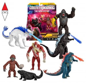 , , , ACTION FIGURE GIOCHI-PREZIOSI GODZILLA X KONG PERSONAGGI BASE ASSORTITI