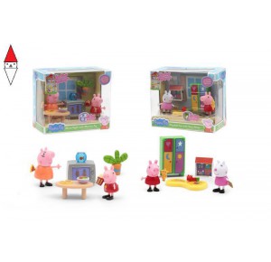 , , , ACTION FIGURE PEPPA PIG MINI PLAYSET STANZE ARREDO ASS. 2MOD WAVE 2