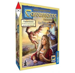 , , , GIOCO DA TAVOLO GIOCHI UNITI CARCASSONNE LA PRINCIPESSA E IL DRAGO - ESPANSIONE