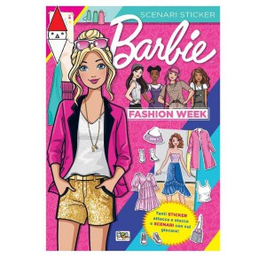 , , , GIOCO EDUCATIVO GIUNTI EDITORE BARBIE. SCENARI STICKER. FASHION WEEK