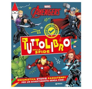 , , , GIOCO EDUCATIVO GIUNTI EDITORE LIBR.AVENGERS IL TUTTO LIBRO DELLE SFIDE