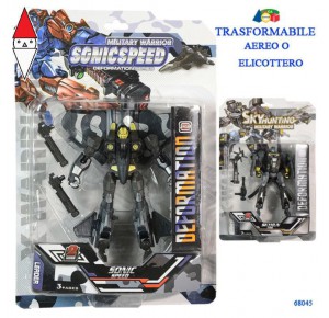 , , , ACTION FIGURE GIVI SET TRASFORMABILE ROBOT AEREO ELICOTTERO