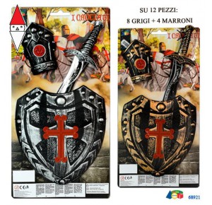 , , , GIOCO DI IMITAZIONE GIVI SET I CROCIATI CON SCUDO