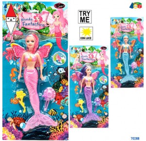 , , , ACTION FIGURE GIVI (IMPORTAZIONE) SET SIRENA ALATA MONDO FANTAST C/LUCE TRY