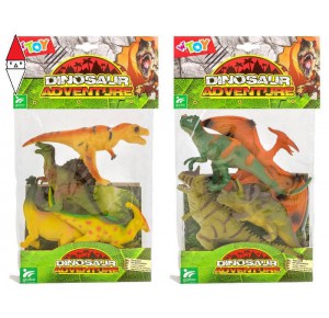 , , , ACTION FIGURE GLOBO ANIMALI DINOSAURI 4PZ ASSORTIMENTO