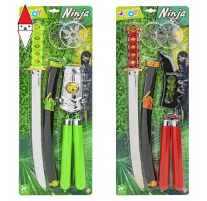 , , , GIOCO DI IMITAZIONE GLOBO ARMI NINJA 2 ASSORTITE