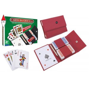 , , , CARTE DA GIOCO GLOBO CARTE DA POKER 2 MAZZI C/ASTUCCIO