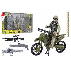 , , , ACTION FIGURE GLOBO PLAYSET PERSONAGGIO MILITARE C/VEICOLO C/ACC