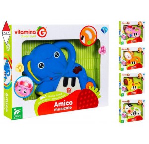 , , , PRIMA INFANZIA GLOBO ANIMALI MUSICALI B/O C/LUCI/SUONI 5 ASSORTIMENTO