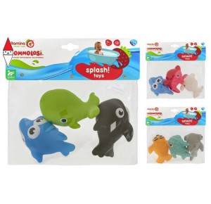 , , , PRIMA INFANZIA GLOBO GOMMOLOSI ANIMALI MARINI 3PZ 3 ASSORTIMENTO