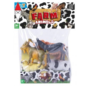 , , , ACTION FIGURE GLOBO (IMPORTAZIONE) ANIMALI FATTORIA 5PZ