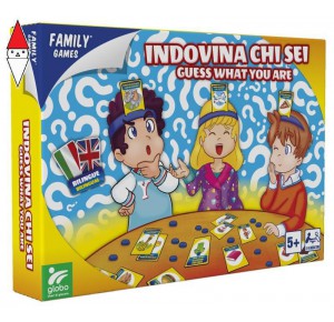 , , , GIOCO DA TAVOLO GLOBO (IMPORTAZIONE) INDOVINA CHI SONO? CON 50 CARTE BILINGUA