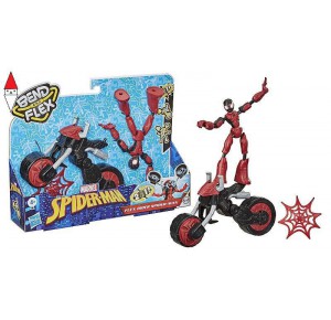 , , , ACTION FIGURE HASBRO SPD BEND AND FLEX FIGURES SPIDERMAN CON VEICOLO SNODABILE