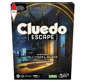 , , , GIOCO DA TAVOLO HASBRO CLUEDO ESCAPE MISTERO ALL HOTEL BLACK