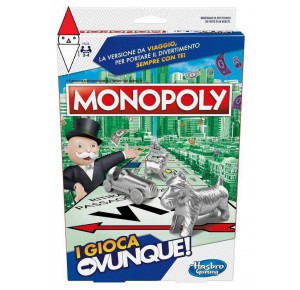 , , , GIOCO DA TAVOLO HASBRO MONOPOLY I GIOCA OVUNQUE