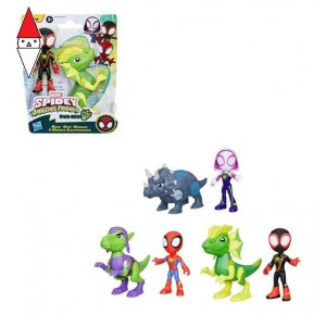 , , , ACTION FIGURE HASBRO SPIDEY CON CATTIVO DINO ASSORTITI