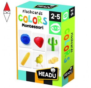 , , , GIOCO EDUCATIVO HEADU FLASHCARDS COLORS MONTESSORI