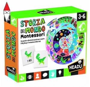 , , , GIOCO EDUCATIVO HEADU STORIA DEL MONDO MONTESSORI