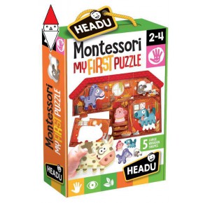 , , , PRIMA INFANZIA HEADU MONTESSORI FIRST PUZZLE THE FARM