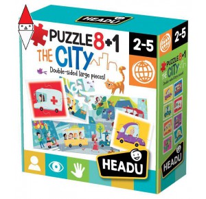 , , , GIOCO EDUCATIVO HEADU PUZZLE 8+1 CITY