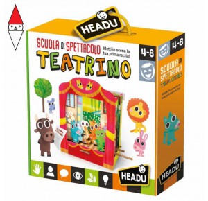 , , , GIOCO EDUCATIVO HEADU SCUOLA DI SPETTACOLO CON IL TEATRINO